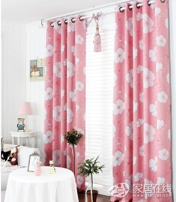 粉色系列布艺窗帘 为家居增添温柔与浪漫