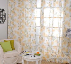 午后阳光温馨味 15款百元内黄色窗帘，点亮家居柔色时光